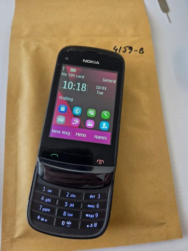 Nokia black chrome - nokia, c2-02