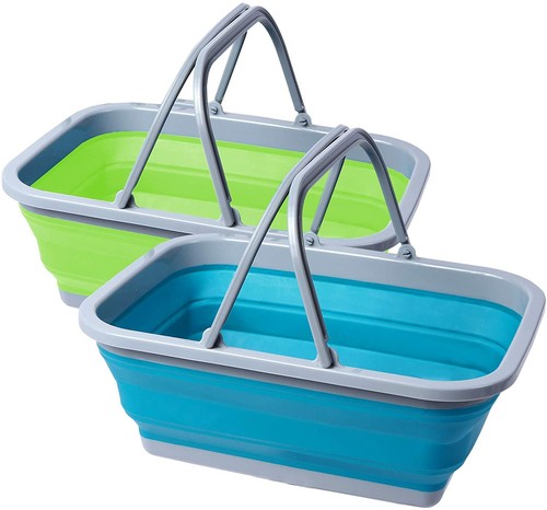 Collapsible washing bowl - up,