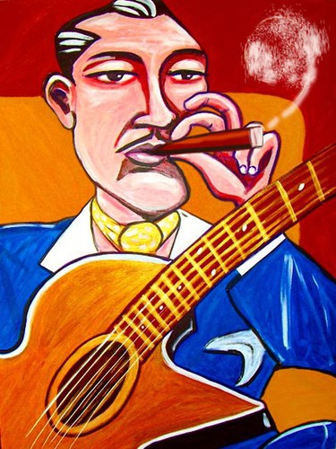 Django reinhardt cigar print - reinhardt,