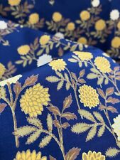 Vintage Late 1970s French, Romanex De Boussac Screen Print Cotton Fabric