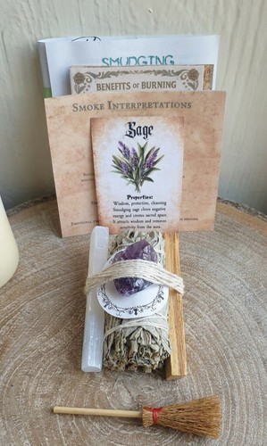 White sage smudging set - smudging,