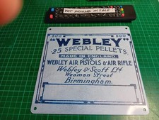 Webley .25 pellet box logo