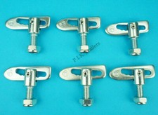 6 x Antiluce M12 x 25mm Drop Lock Catch Tail Gate Fastener Trailer Horsebox  