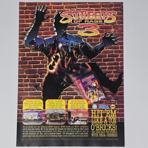 Streets rage sega genesis - of,