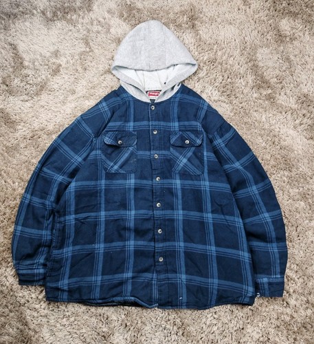 Wrangler mens hooded flannel - mens,
