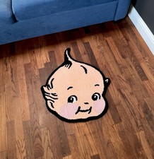 Kewpie Angel Rug Handmade