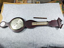 Vintage Aneroid Barometer, Banjo Style Inlaid,  Sku 90