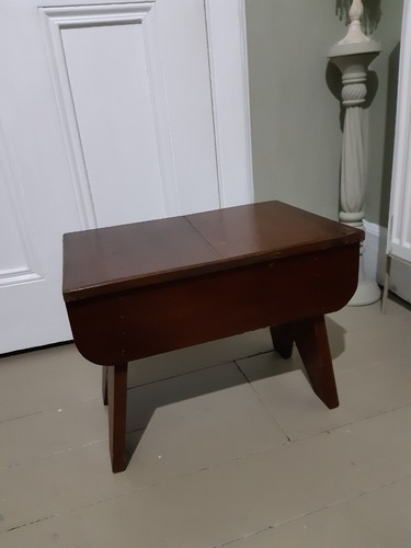 Vintage wooden foot stool - vintage,