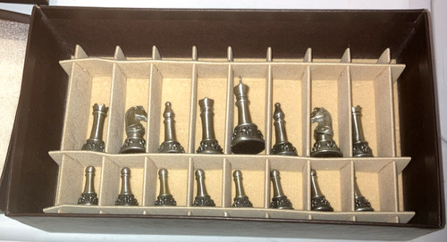 Longaberger pewter chess - pewter,