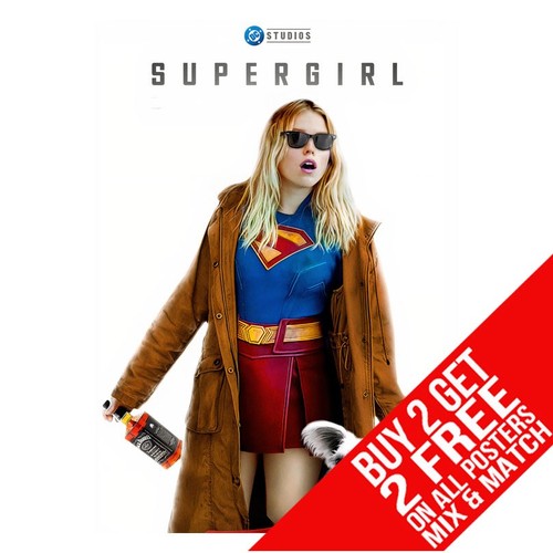 Supergirl movie poster art - supergirl,