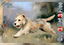 Terrier Dog 5"x7" Print on