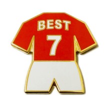 United Badge Selection George Best Magnificent 7 Pin Gift From Manchester