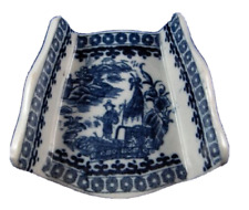 Antique 18thC Caughley Porcelain Asparagus Server Fisherman English England