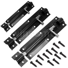 Heavy Duty Tower Bolt Black