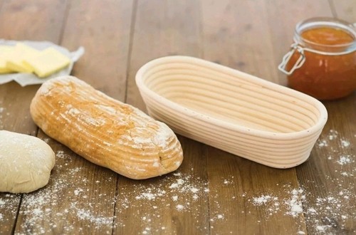 Home made oval proving - made, basket