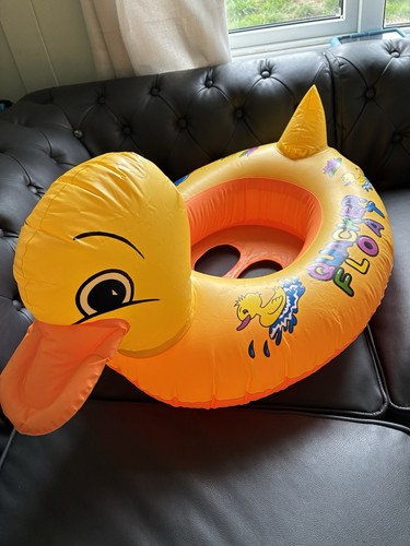 Yellow duck quacker - yellow, float