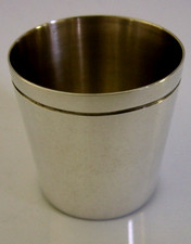 ENGLISH SOLID SILVER WHISKY SHOT TOT CUP 2007 BARWARE