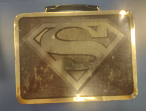 Superman lunchbox silver - superman,