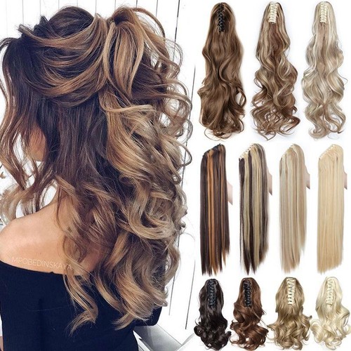 Real thick claw ponytail - real,