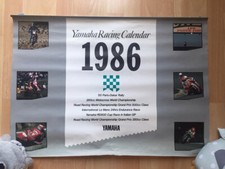 YAMAHA RACING CALENDAR 1986