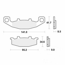 TRW Brake Pads Rear Sintered