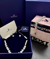 Swarovski Ariana Grande PERFUME- Choker, Crystal Pearl FULL SET, gift boxed 