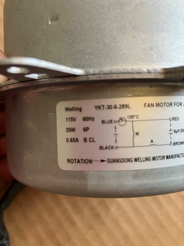 Ykt 289l fan - ykt-30-6-289l, motor