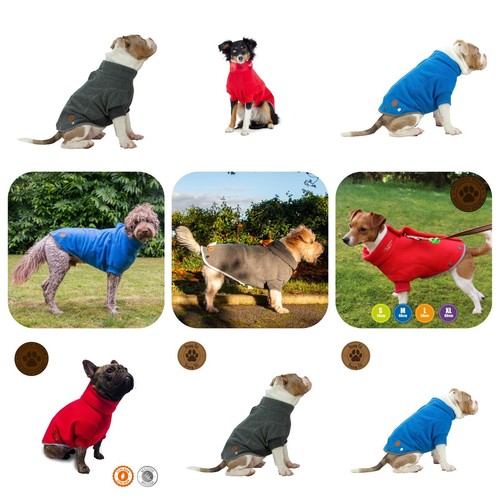 Dog fleece jacket - jacket, legs