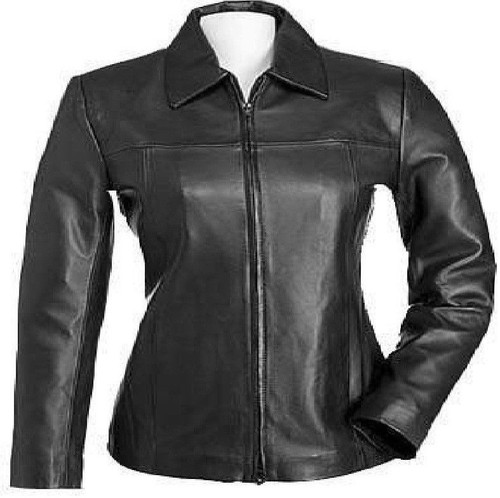 Women leather jacket classic - leather,