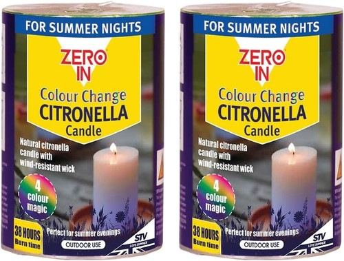 Citronella pillar candle - x,