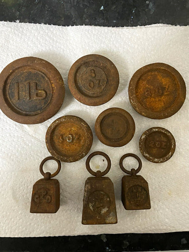 Vintage metal scale - vintage, weights