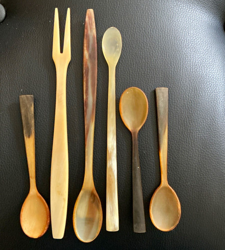 Vintage horn utensils.