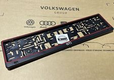 Volkswagen GTI Number License Plate Holder Surround Genuine OEM Gift Accessory