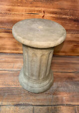 STONE GARDEN LARGE ROUND SOLID HEAVY PLINTH COLUMN PEDESTAL ORNAMENT
