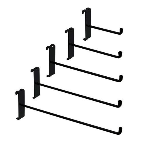 Black grid mesh hooks - black,