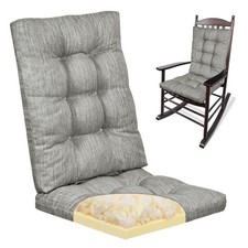 19.5 x 19.5 x 4 Inch Large Size Rocking Chair Cushion Set, Dual-Layer Patente...