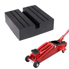 Car Lift Jack Stand Rubber Pads Square Universal Slotted Frame Rail Jack Gu_ _wo