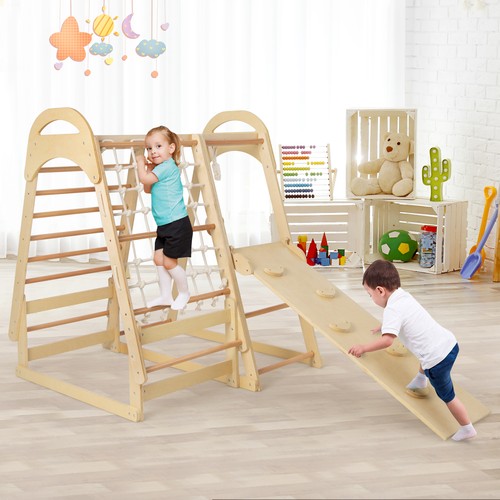 Climber playset with - climber, slide