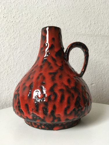 70s pottery vase - , 60s