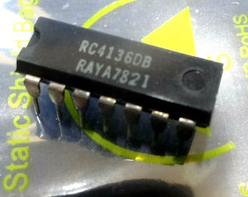 Rc4136db quad amp dip14 - 2x,