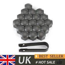 17mm Grey Wheel Bolt Nut Caps