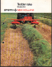 New Holland "Model 254" Tedder Rake Brochure Leaflet