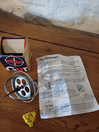 Vintage retro gyroscope with - vintage/retro,