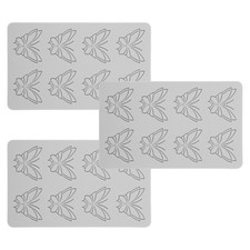  3pcs Silicone Lace Mold Butterfly Pattern Fondant Molds DIY Embossing Mat for