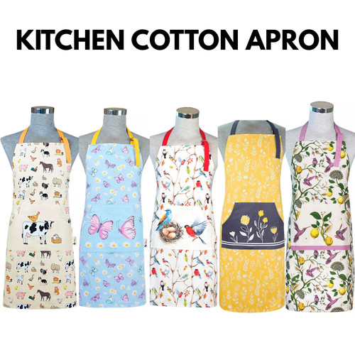 Cotton cooking apron large - cooking,