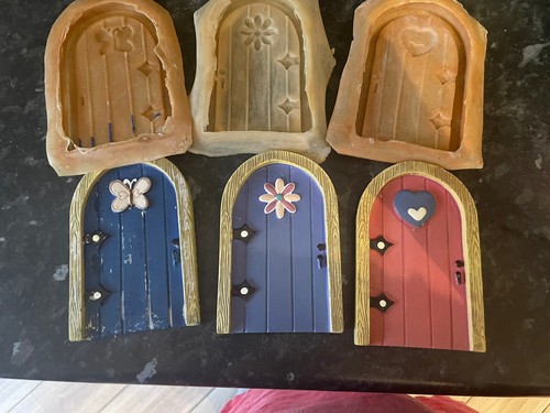 Latex rubber moulds fairy door - latex,