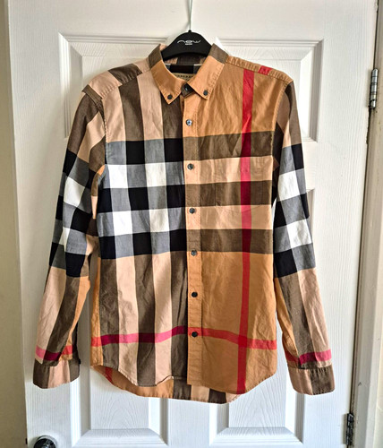 Burberry men check cotton - burberry, men's