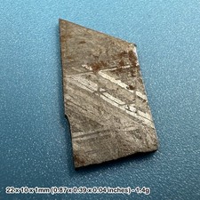 Muonionalusta meteorite slice - swedish space rock with widmanstatten pattern