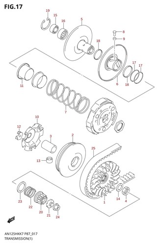 Suzuki genuine kick starter - kick,