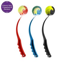 Pet Ball Launcher 49cm - Dog Ball Thrower Tennis Ball Pet Fetch Toy Training Exe